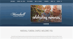 Desktop Screenshot of marshallfuneral.com